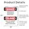 Signmission Smoking In Designated Areas Only Bilingual, 18 in W x Rectangle, Vinyl Decal OS-2PACK-DS-D-1824-VS-1574 - alternate 2